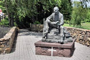 Miner statue at Monument for Life